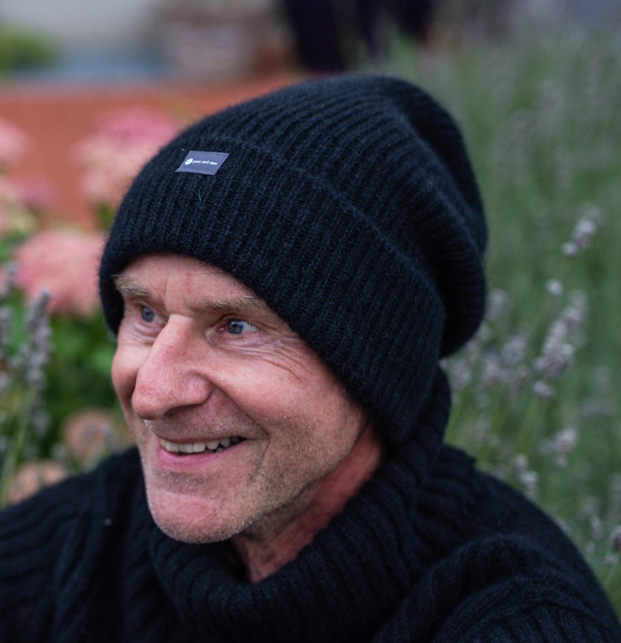 Beanie mit Umschlag - seamless knitting