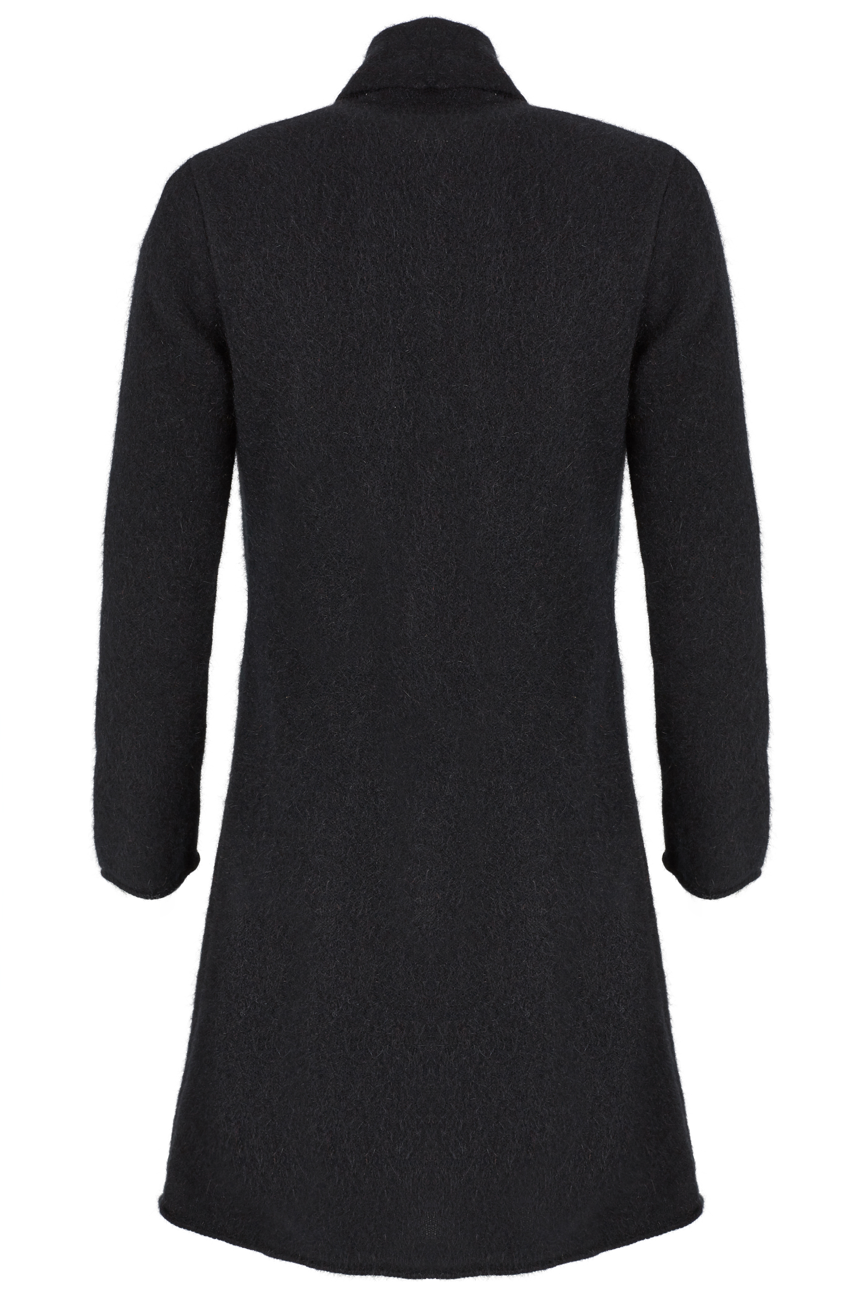 Fully Fashioned extra lange Schalkragenjacke 