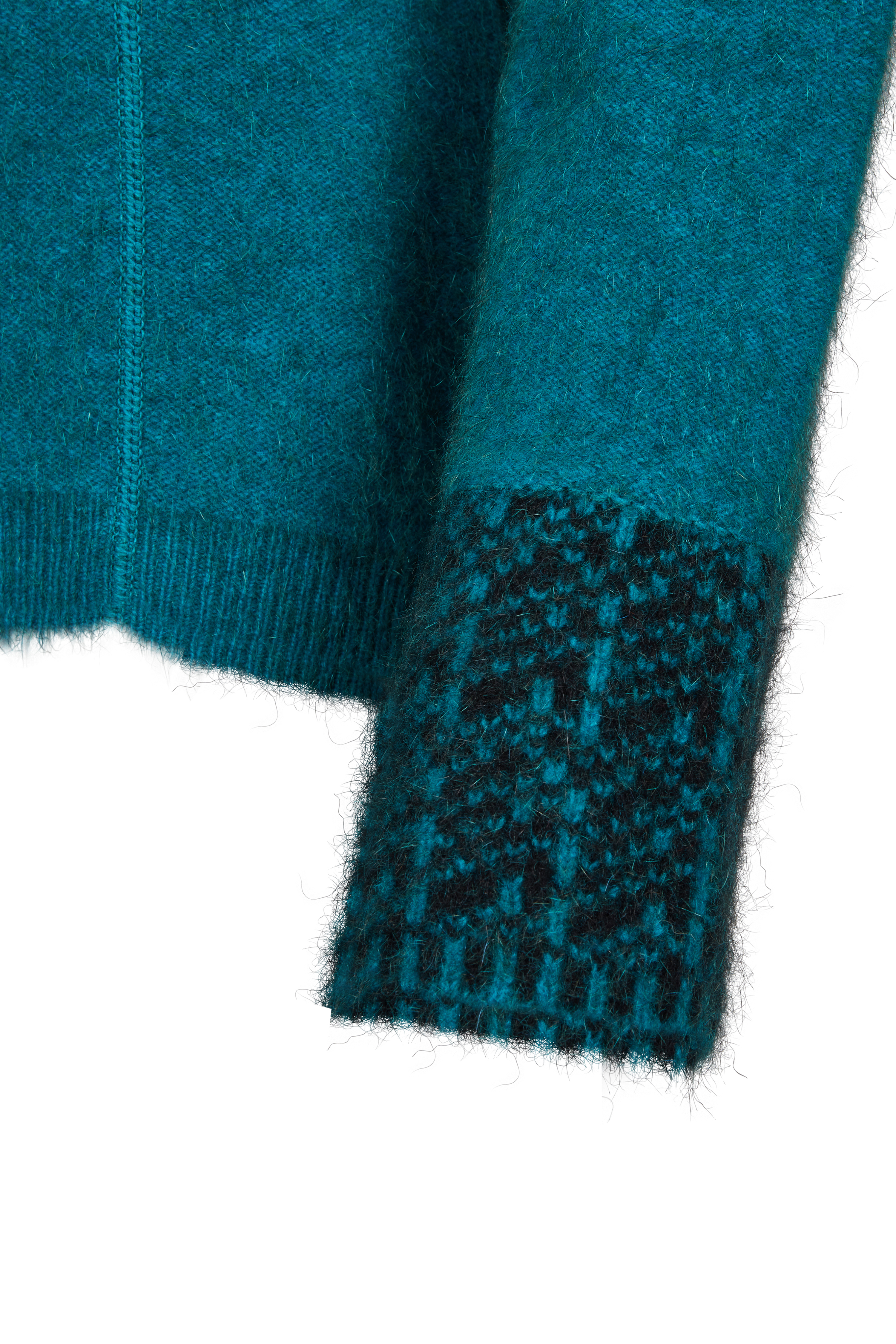 Jacke mit zweifarbigem Kragen